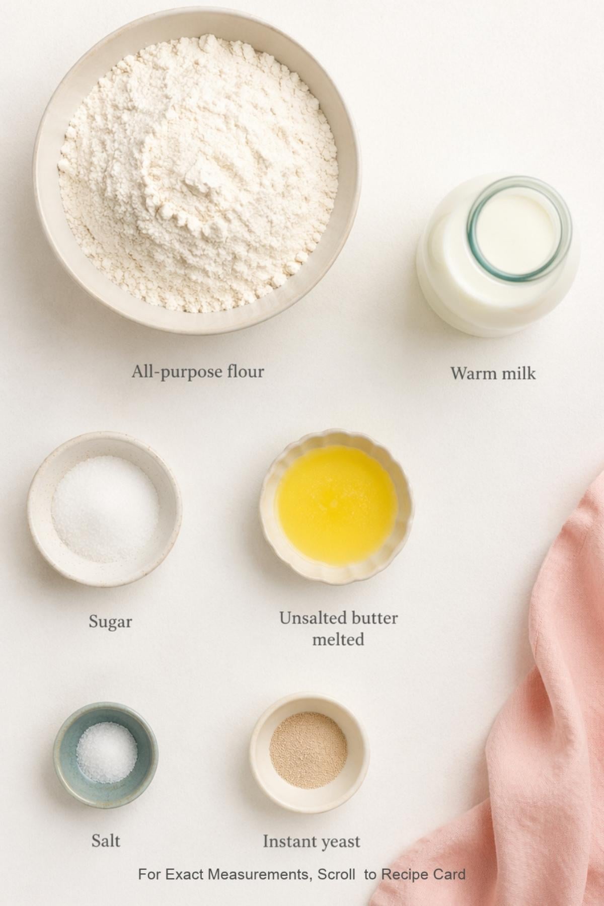 Wonder bread recipe ingredients.